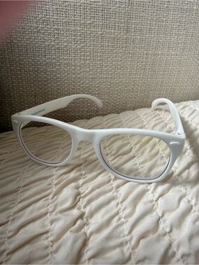 Kids White Blue Light Blocking Glasses by roshambo. Italy.( have black too)